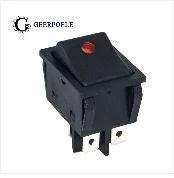 5 шт./лот 21*15 мм KCD SPST 3PIN оснастка вкл. Выкл. Переключатель положения оснастка лодка кулисный переключатель 6А/250 в высокое качество Медные ножки