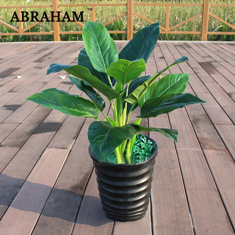 Искусственные Горшечные растения 70 см 15 вилок искусственные зеленые горшечные