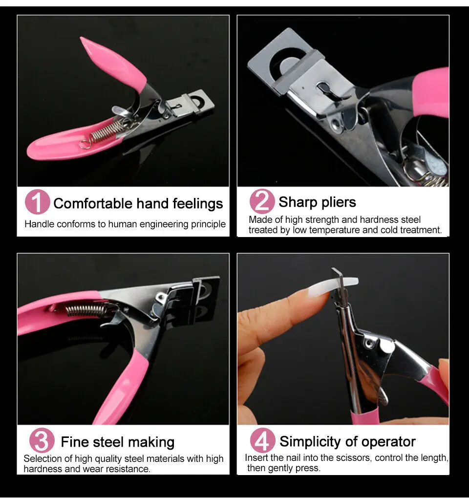 Дизайн ногтей клипер Книпсер для фальшивого маникюра акриловые УФ гель Ложные