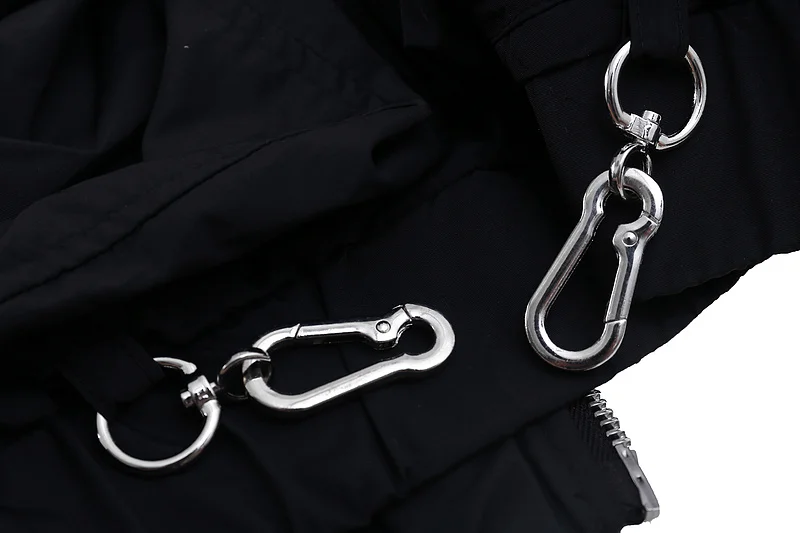 

2021 New Style Black Buckle Jacket Hip-Hop High Street Oversize Jacket Men Women Couple 100% Cotton Jacket