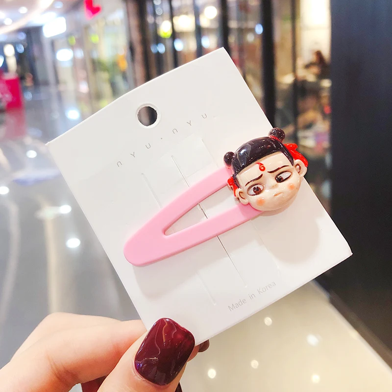 

2019 Grils Cute Catoon Matte Hollow Waterdrop Barrettes Hair Clips Children Lovely Acrylic Hairpins Kid Fashion Hair Accessories