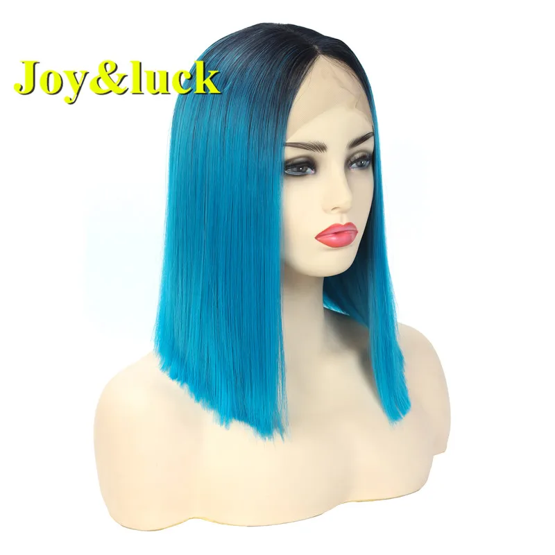 Модный короткий парик Joy & luck с коротким Бобом синтетический на сетке спереди