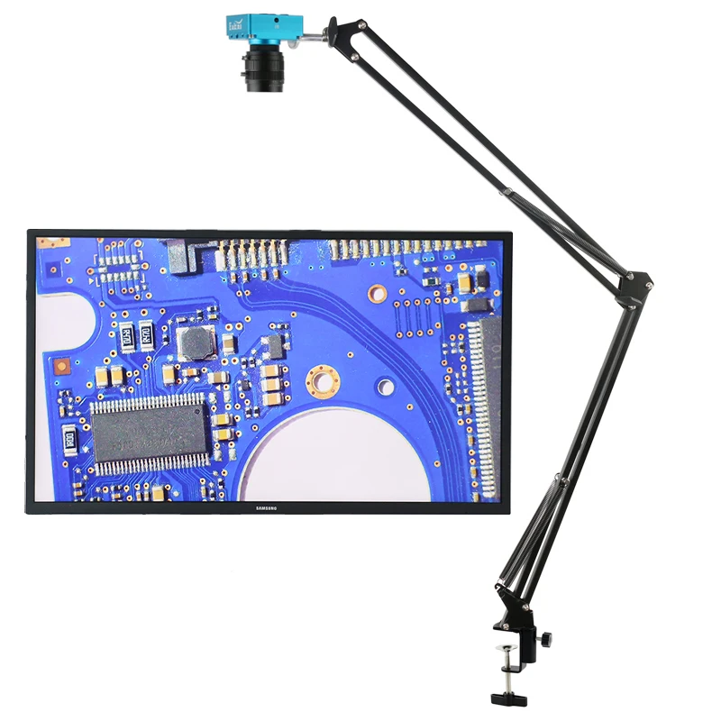 

30MP 1080P 2K HDMI DigitalVideo Microscope Camera Big Visual Field 35mm Fixed Focus Lens High Working Distance For PCB Soldering