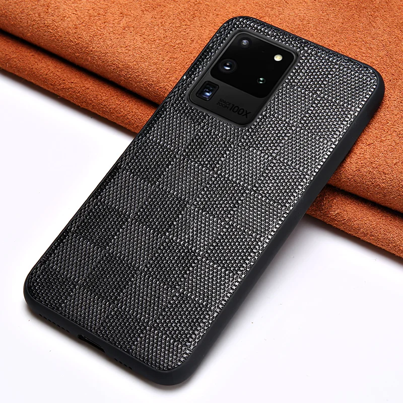 Чехол из натуральной овечьей кожи для Samsung Galaxy S21 Ultra S20 FE S8 S9 S10 Plus Note 20 10 9 A50 A51 A72 A71 A52