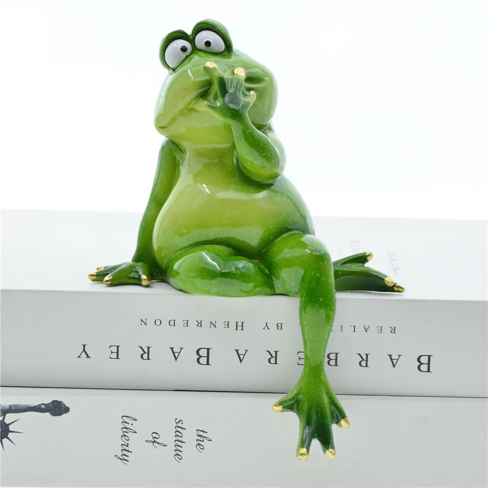MYBLUE 3 шт./компл. Don't Talk Listen Look Frog Статуэтка миниатюрная Сказочный Сад нордические
