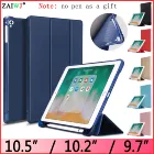 Чехол-книжка ZAIWJ с подставкой для Apple iPad 9,7, 10,2 дюйма (2019 Новый) Pro 10,5, Air 3, 2, 1, из искусственной кожи