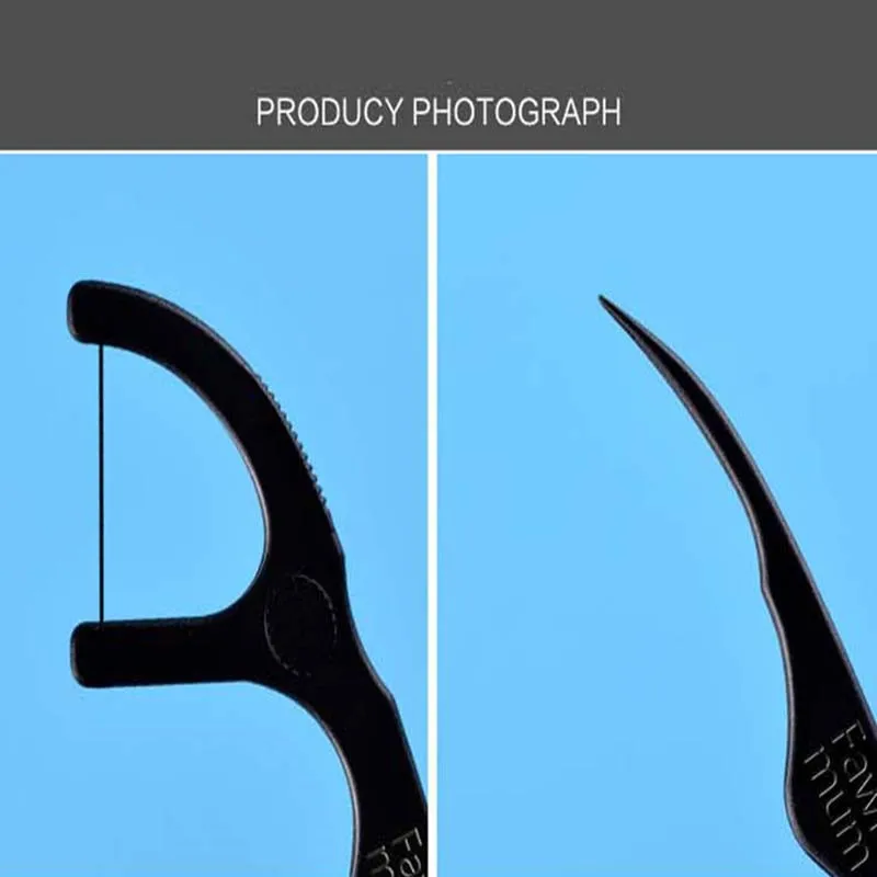 50 шт. зубная нить из бамбукового угля