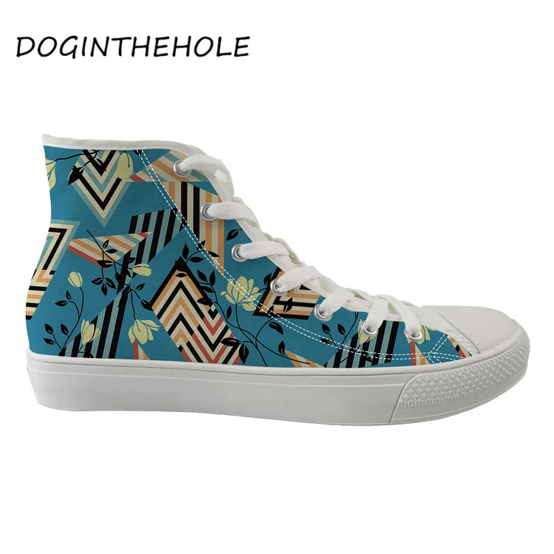 Женская Повседневная парусиновая обувь на заказ Обувь с высоким берцем и