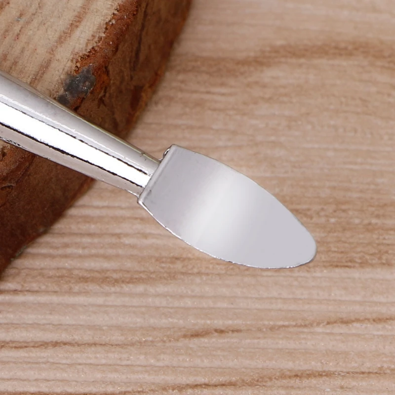 1 шт. Нержавеющая сталь кутикула ноготь ложка-толкатель средство для снятия