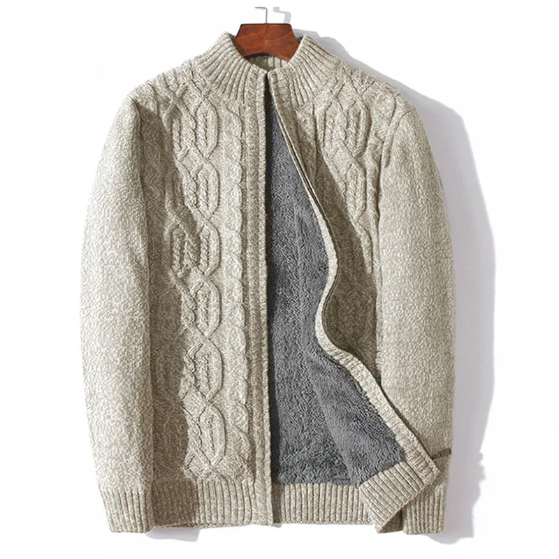 

ICPANS Plus Size 4XL 5XL 6XL 7XL Sweater Men Thicken Warm Wool Cashmere Winter Cardigan Turtleneck Male 2019 Outwear