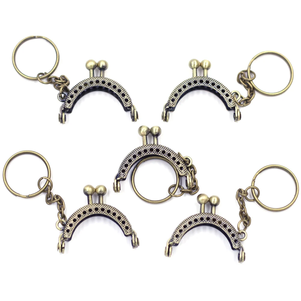 12 Styles Metal Coin Purse Bag Frame With Keychain Key Ring Kiss Clasp Lock DIY Craft Wallet Hardware Accessaries | Багаж и сумки