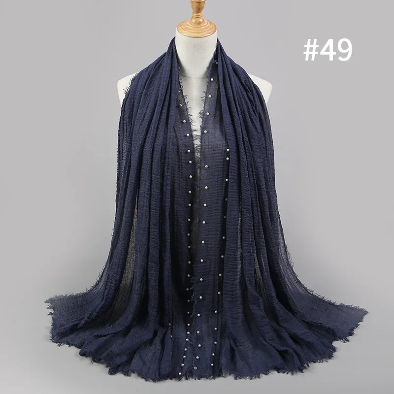 Мусульманский женский простой хиджаб накидка на голову женские хлопковые