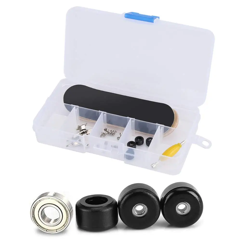 

Wooden Fingerboard Professional Finger SkateBoard Wood Basic Fingerboars With Bearings Wheel Foam Tape Set Finger Skateboards