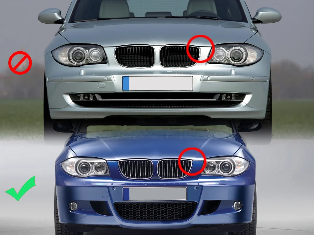 Матовые M Color решетки для почек гриль BMW E87 1 серии 04 07 3D & 5D|Гоночные решетки| |