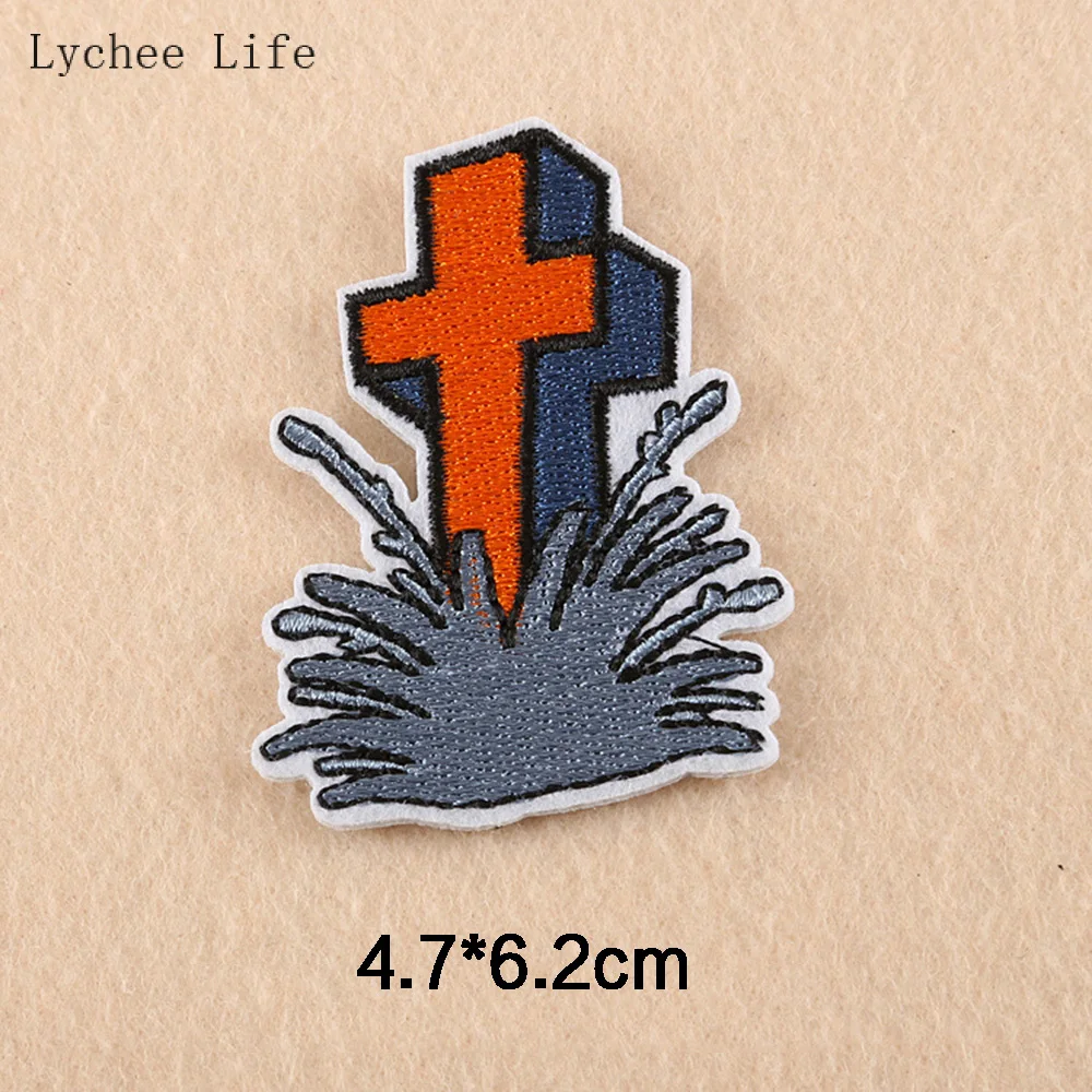 Lychee Life 12 шт./лот вышитые нашивки на Хэллоуин для одежды термоклейкие аппликация