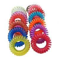 lot 10pcs candy gum telephone ring hair bands girls rubber tie colorful accessories size 3 7cm