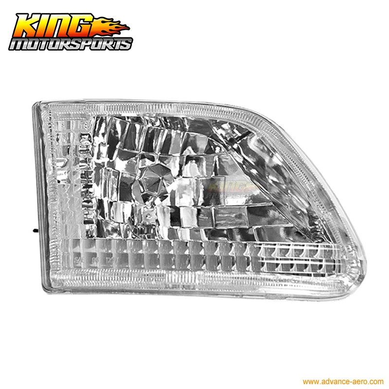 Подходит для 97-99-02 03 Ford F-150 F-250 Expedition евро фары хром чистый США Бесплатная доставка