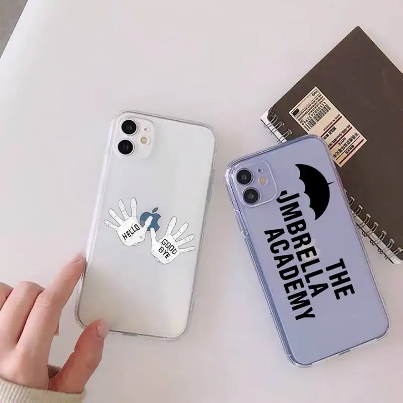 

The Umbrella Academy Phone Case Clear Transparent for iPhone 11 12 13 mini pro XS MAX 8 7 6 6S Plus X 5S SE XR 2020