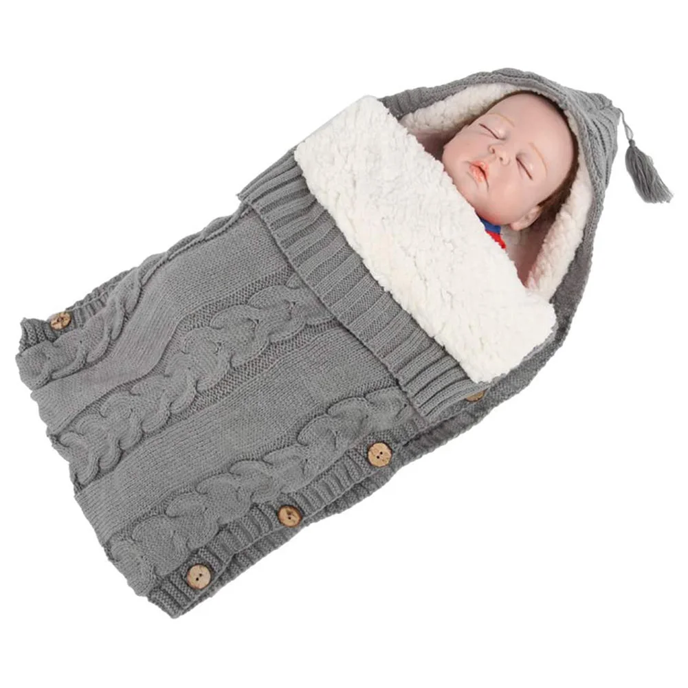 

Newborn Baby Winter Warm Sleeping Bags Swaddling Stroller Wrap Blanket Winter Warm Swaddle Wrap Sleeping Bags