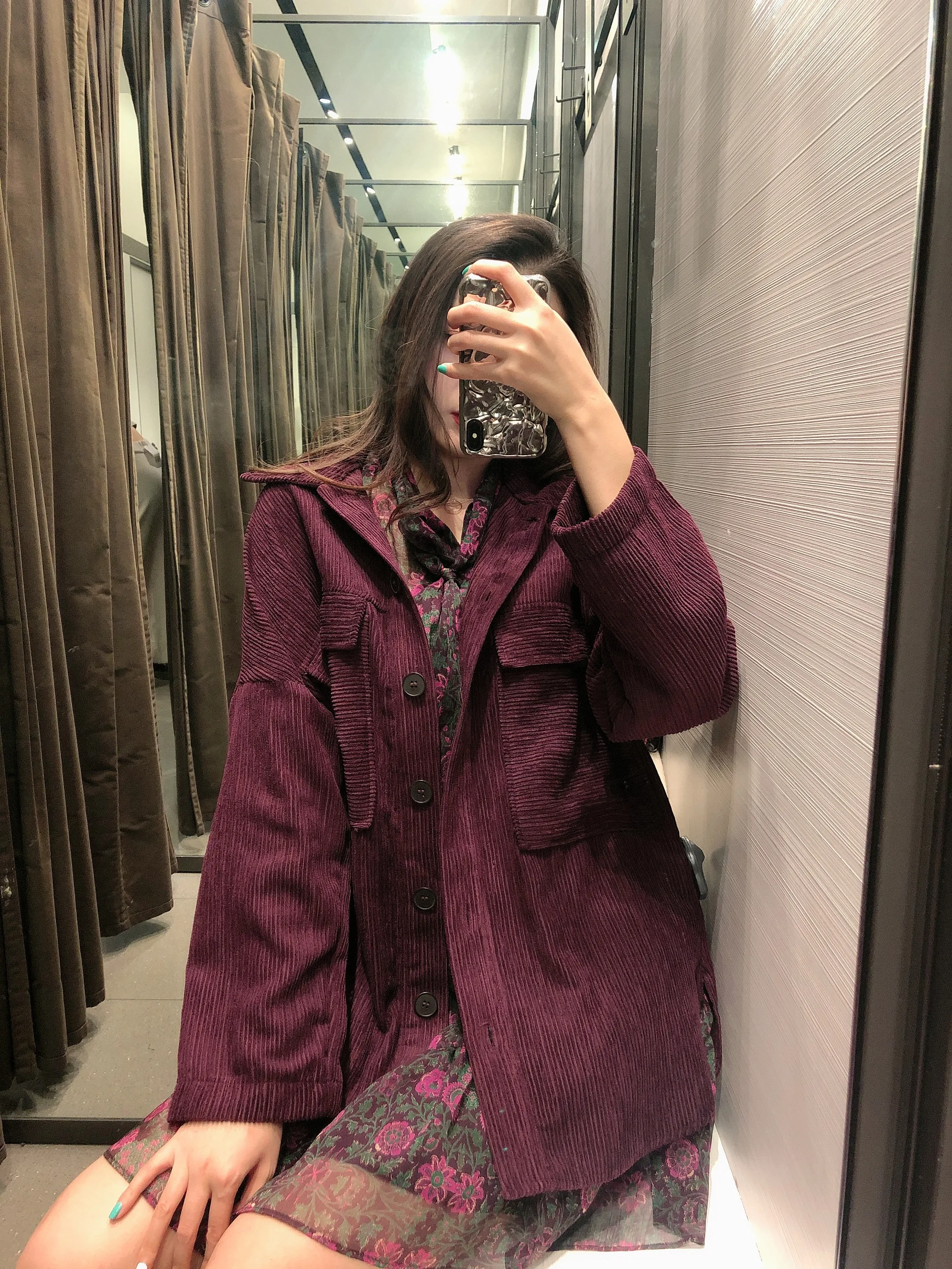 

2021 new autumn and winter women's shirt corduroy jacket shirt single-breasted collar long-sleeved temperament pocket buttons