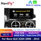 IPS Android 10 8Core 4 + 64G Автомобильный dvd Радио Аудио мультимедийный плеер GPS навигация для Mercedes Benz GLK Class X204 2008 - 2015
