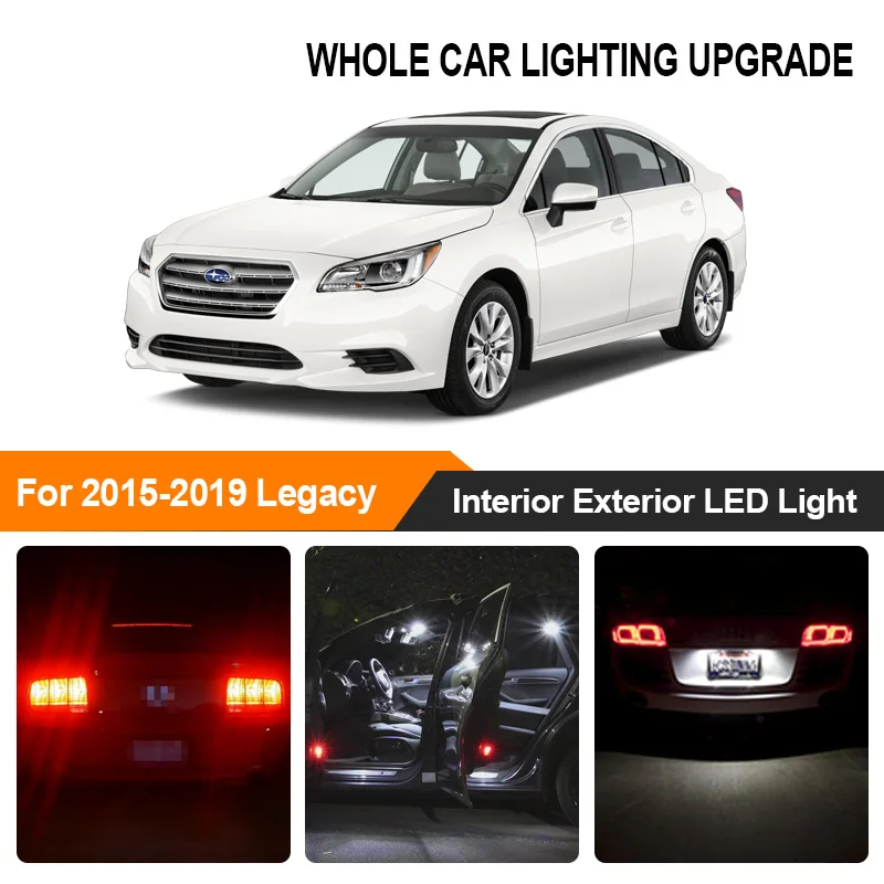 Белый красный автомобильные лампы наружный внутренний светодиодный светильник