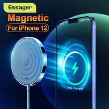 Essager 15W Qi Magnetic Wireless Charger For iPhone 12 Pro Max Mini Induction Fast Magic Wireless Charging Pad Adapter