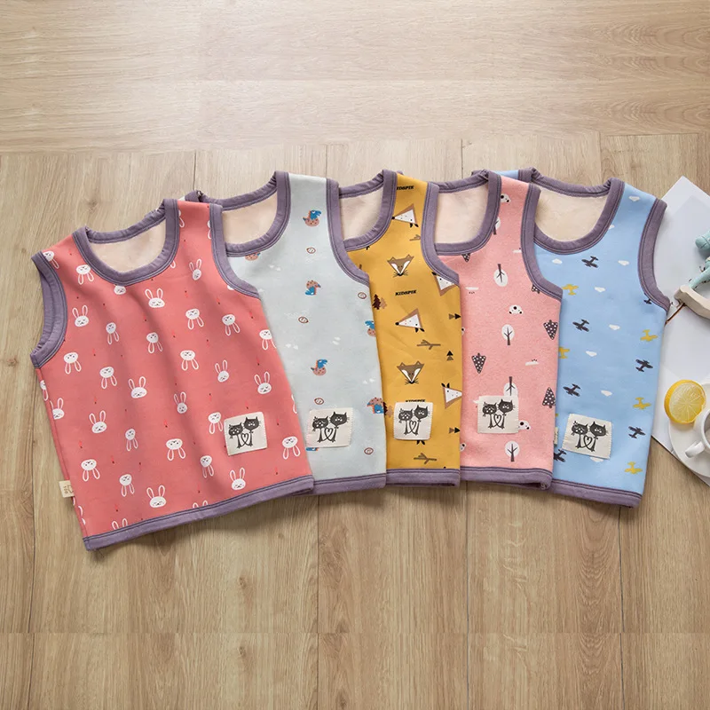 Детский жилет из 100% хлопка с принтом | Мать и ребенок