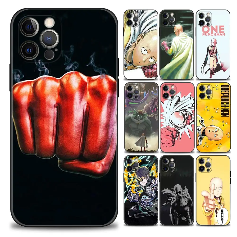 One Punch Phone Case for iPhone 11 12 13 Pro Max 7 8 SE XR XS Max 5 5s 6 6s Plus Soft Silicone Cover Coque Funda Capa