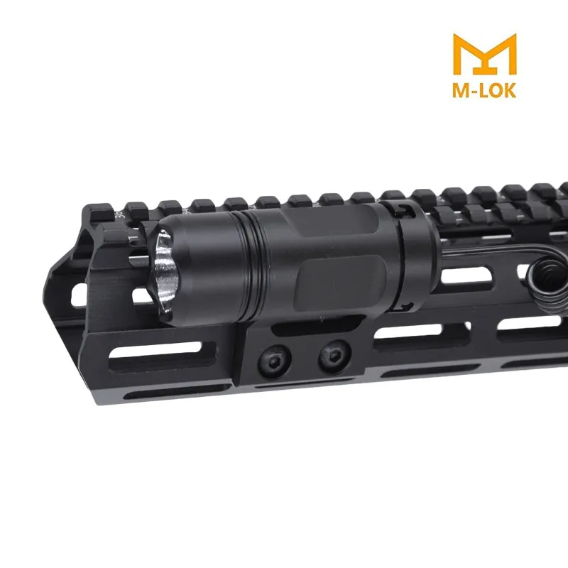 Тактическая вспышка 250 люмен M-lok rail handguard Mount Flash светильник фонарь для охоты с Mlok