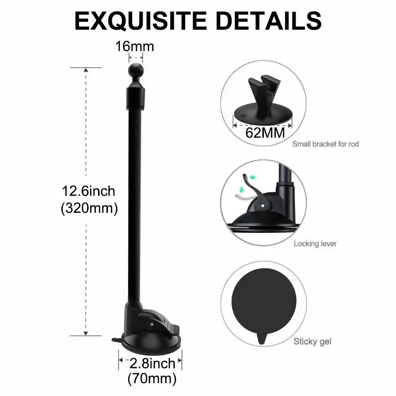 Yниверсальная приборная панель на ветровое стекло Гибкая длинная рука