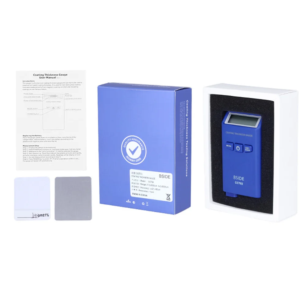 

CCT02 Mini Digital Coating Thickness Gauge Automotive Paint Thickness Tester Detection Meter Thickness Measurement Tool