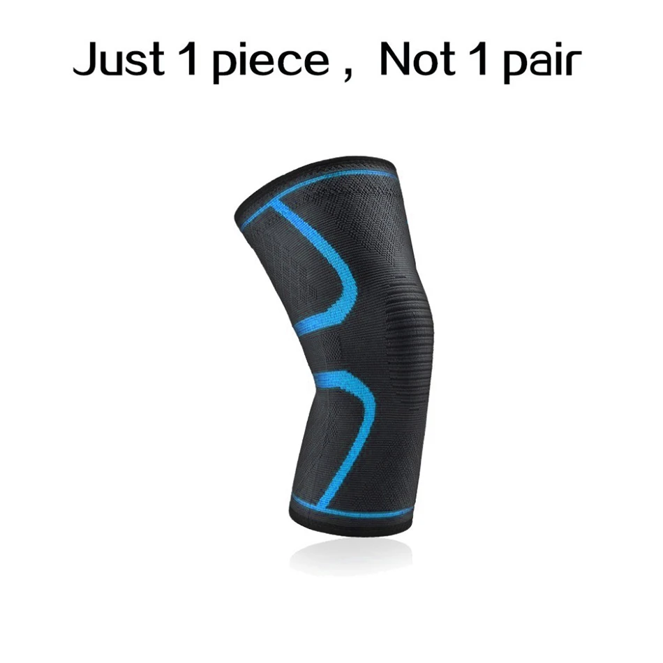 1 Piece Blue WorthWhil 1 шт. эластичные наколенники нейлон Спорт Фитнес наколенники снаряжение для фитнеса коленный фиксатор Бег Баскетбол Фиксатор для игры в волейбол - Цвет: 1 Piece Blue