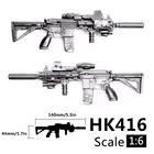 16 1:6 PKP HK416 AK47 MG42 пулемет 4D пластиковый пистолет в сборе модель для 12 