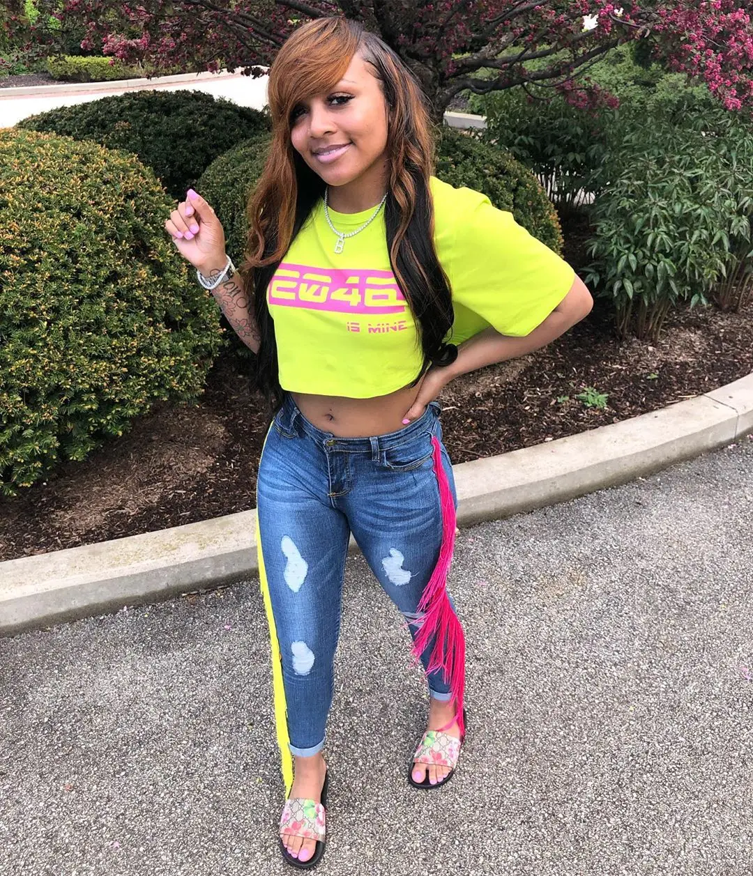 Женские рваные джинсы с бахромой облегающие Клубные пикантные джинсы-карандаш