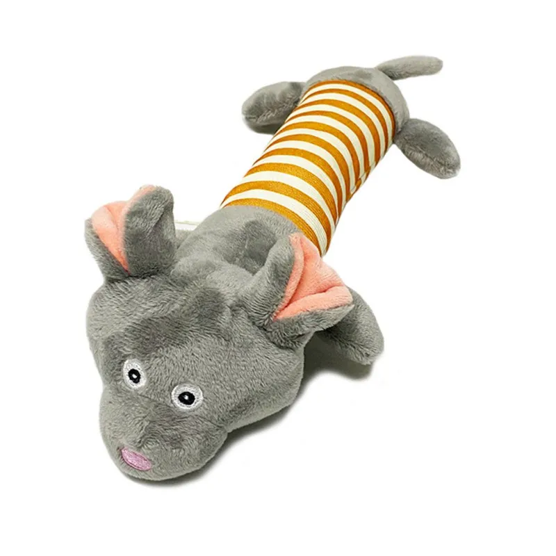 

Pet Dog Bite-resistant Teething And Vocal Long Plush Toy Frog TypeToys Funny Fleece Durability Chew Molar Toy