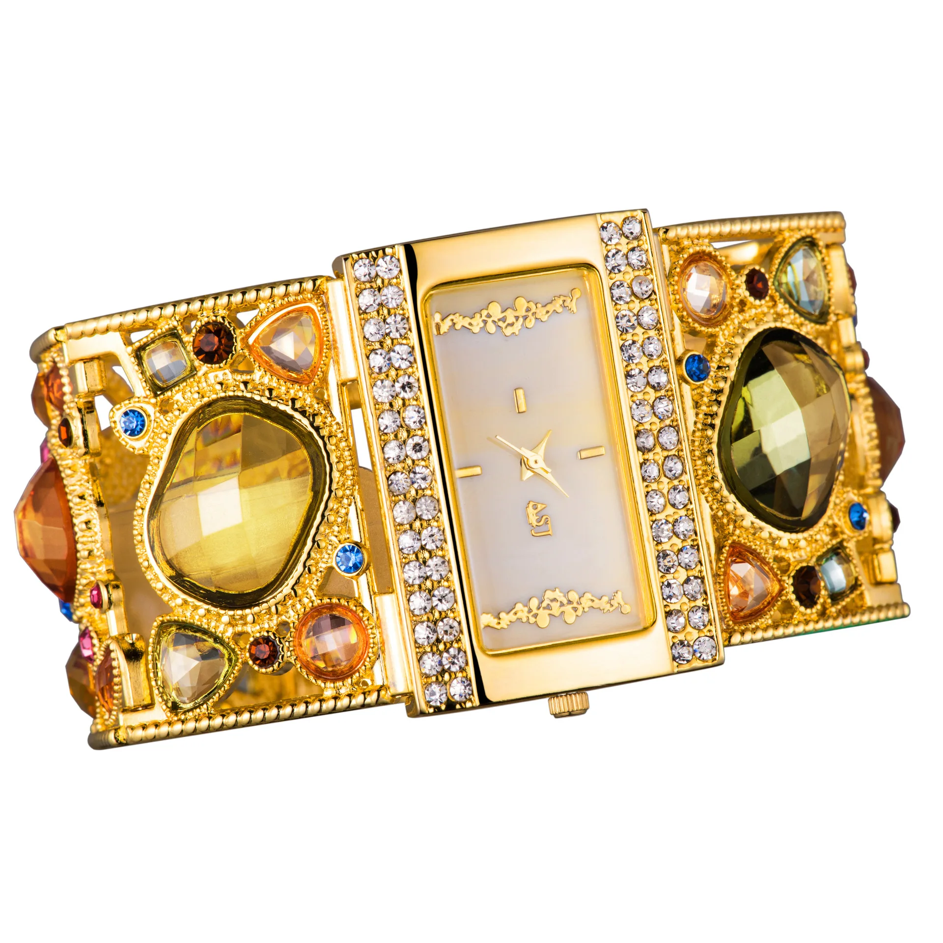 

ASJ inlaid diamond hollow strap casual fashion waterproof quartz watch