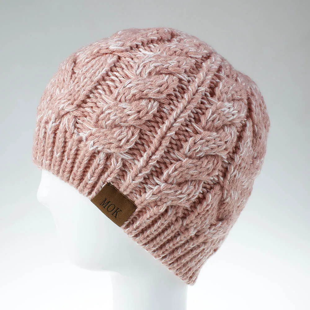 Зима женский хвостик грязная шапка Beanie Шапка мягкая вязаная теплая Осенняя уличная Спортивная повседневная шапка куполообразная вязаный головной убор