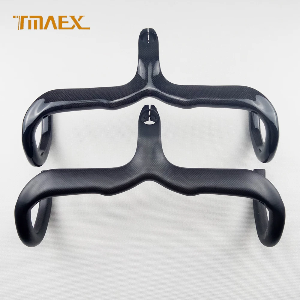 Велосипедный углеродный штурман No logo Bike Carbon Road Handlebar 2019 3K Gloss.