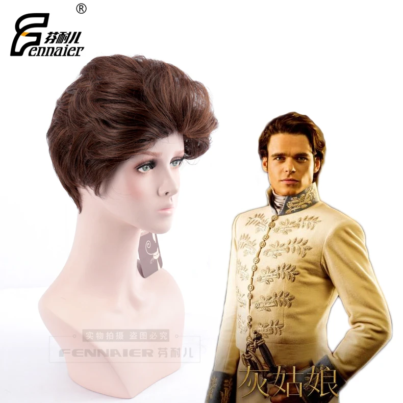 Мужской парик Золушки принца на Хэллоуин очаровательный Ричард корт для