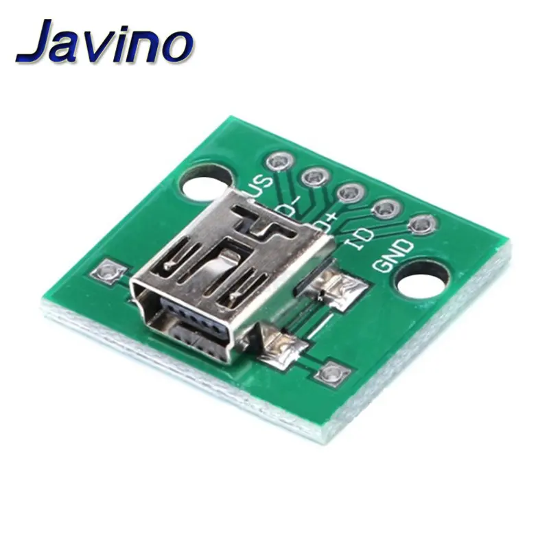 5 шт. DIY Штекерный разъем/MINI MICRO USB Для DIP адаптера 2 54 мм 5pin гнездовой разъем в