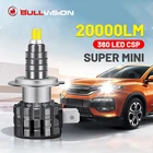 360 лм 9005 H7 светодиодный H4 H1 светодиодсветодиодный лампы фар H11 H8 H9 светодиодный ные лампы CSP 9006 HB3 6000 HB4 K дальний и ближний свет турбо беспроводной