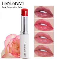 3 2g handaiyan 1pc natural rose essence glitter lipstick moisturizing lip balm waterproof long lasting women cosmetics makeup