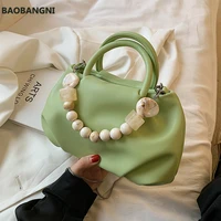 pu leather crossbody tote bags with short handles for women summer fashion small handbags fashion green yellow white