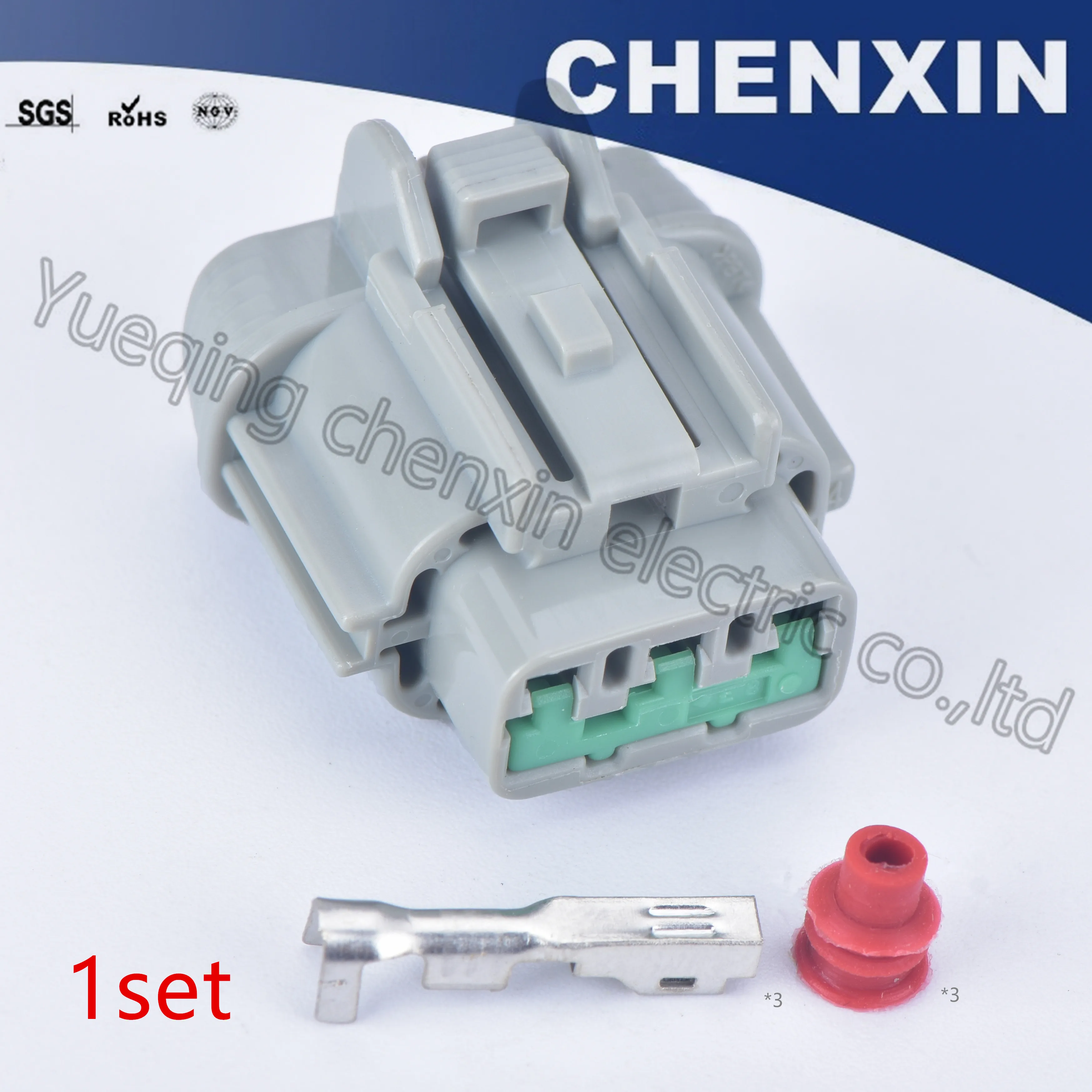 

Gray 3 pin car Electric waterproof plastic connectors female connector sensor plug 6185-0868 6185-0869