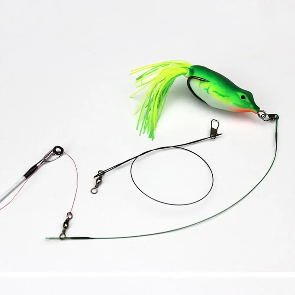 25 см черного цвета 20 шт Анти укус Стальная проволока лидер поводки для собак