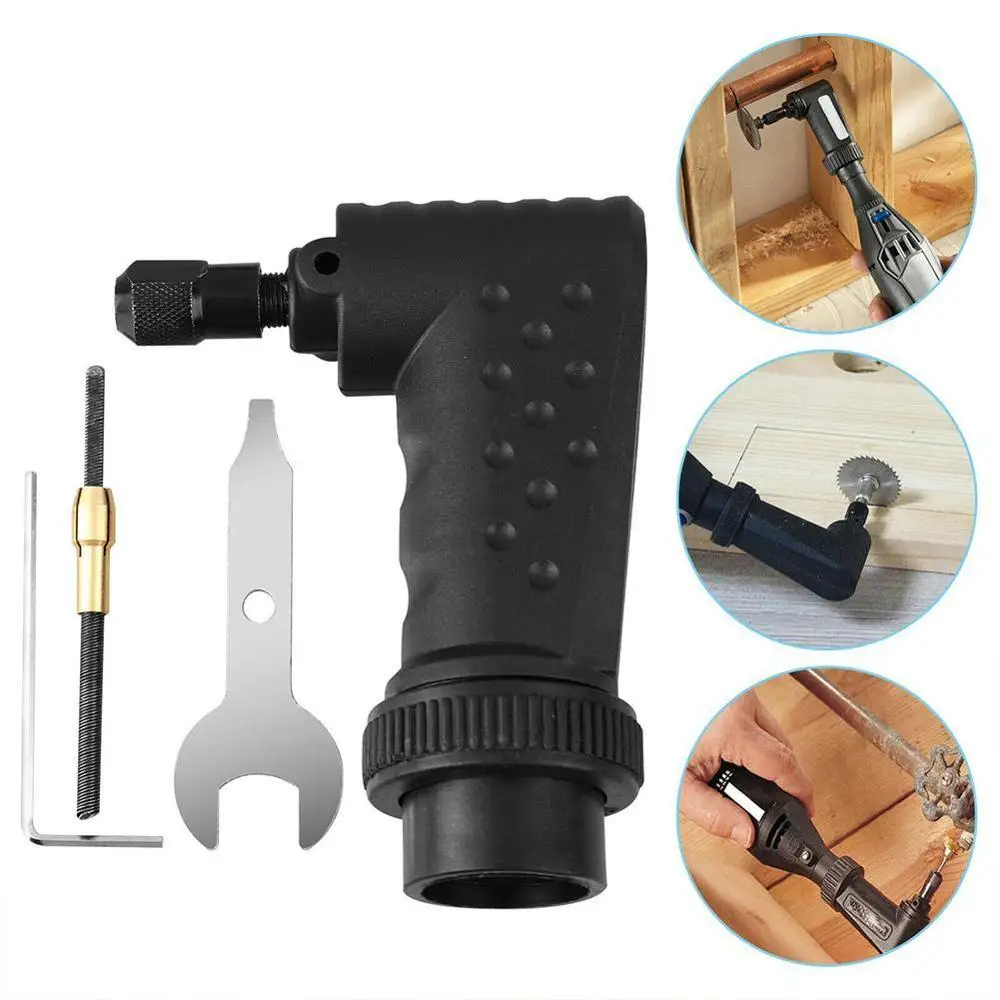 

Right Angle Converter Rotary Tool Adapter Attachment for DREMEL Electric Grinder Power Tool Accessories