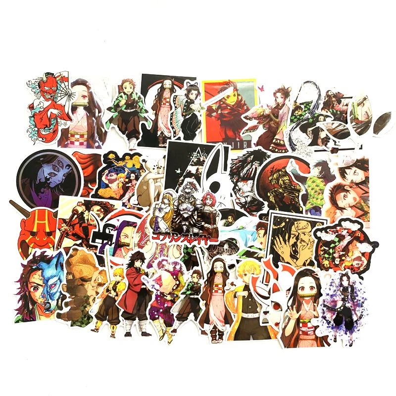 50 шт. водонепроницаемые Стикеры для чемоданов гитар|Костюмы аниме| |