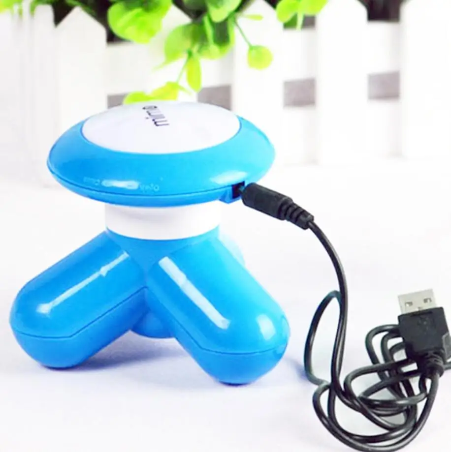 Портативный мини электрическая ручка волновая Вибрация Массажер USB Батарея