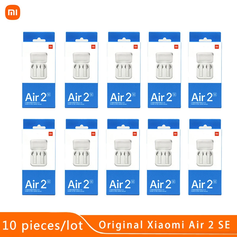 10 шт./лот Xiaomi Air2 SE TWS Беспроводная Bluetooth гарнитура наушники с сенсорным